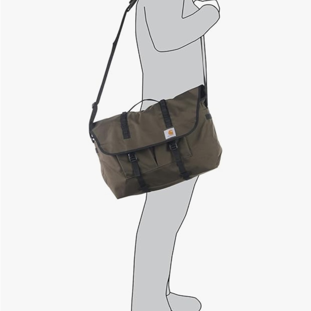 Carhartt Olive Canvas Messenger Bag - Picture 6 of 6